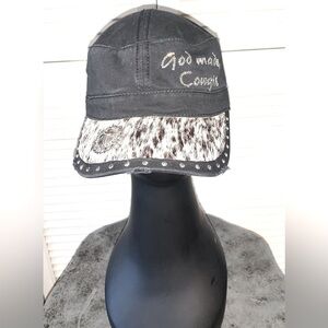 God Made a Cowgirl Women’s Hat Otto bling gray studded